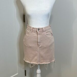 Wilfred Free Soft Pink Denim Skirt from Aritzia